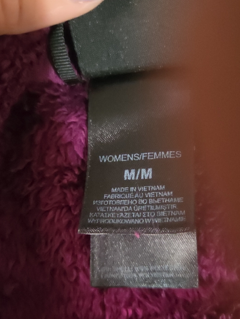 The North Face Women's Plush Full-Zip Jacket - Plum - Picture 5 of 6